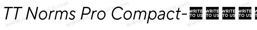 TT Norms Pro Compact字体转换